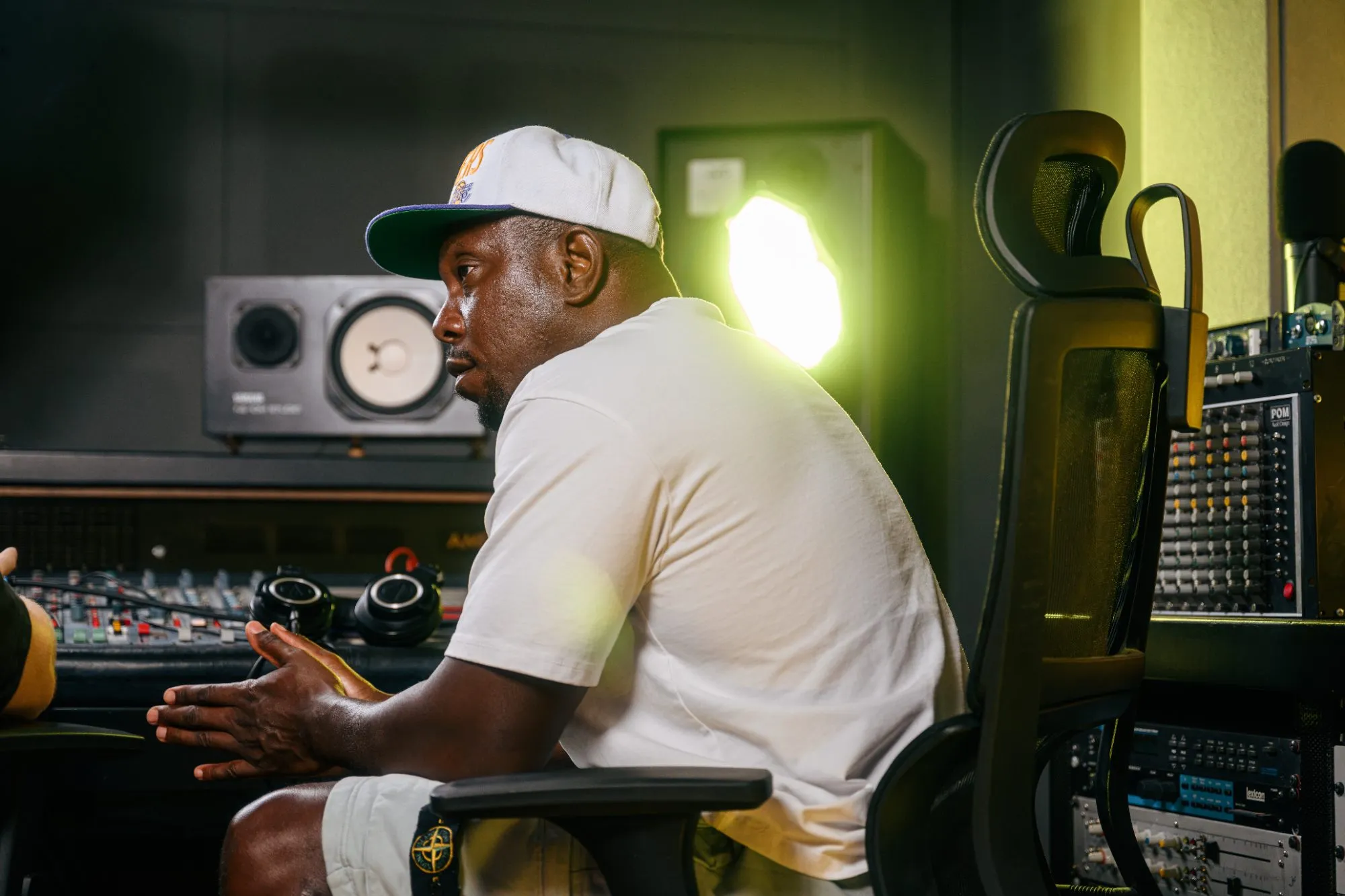 Dizzee Rascal in the studio