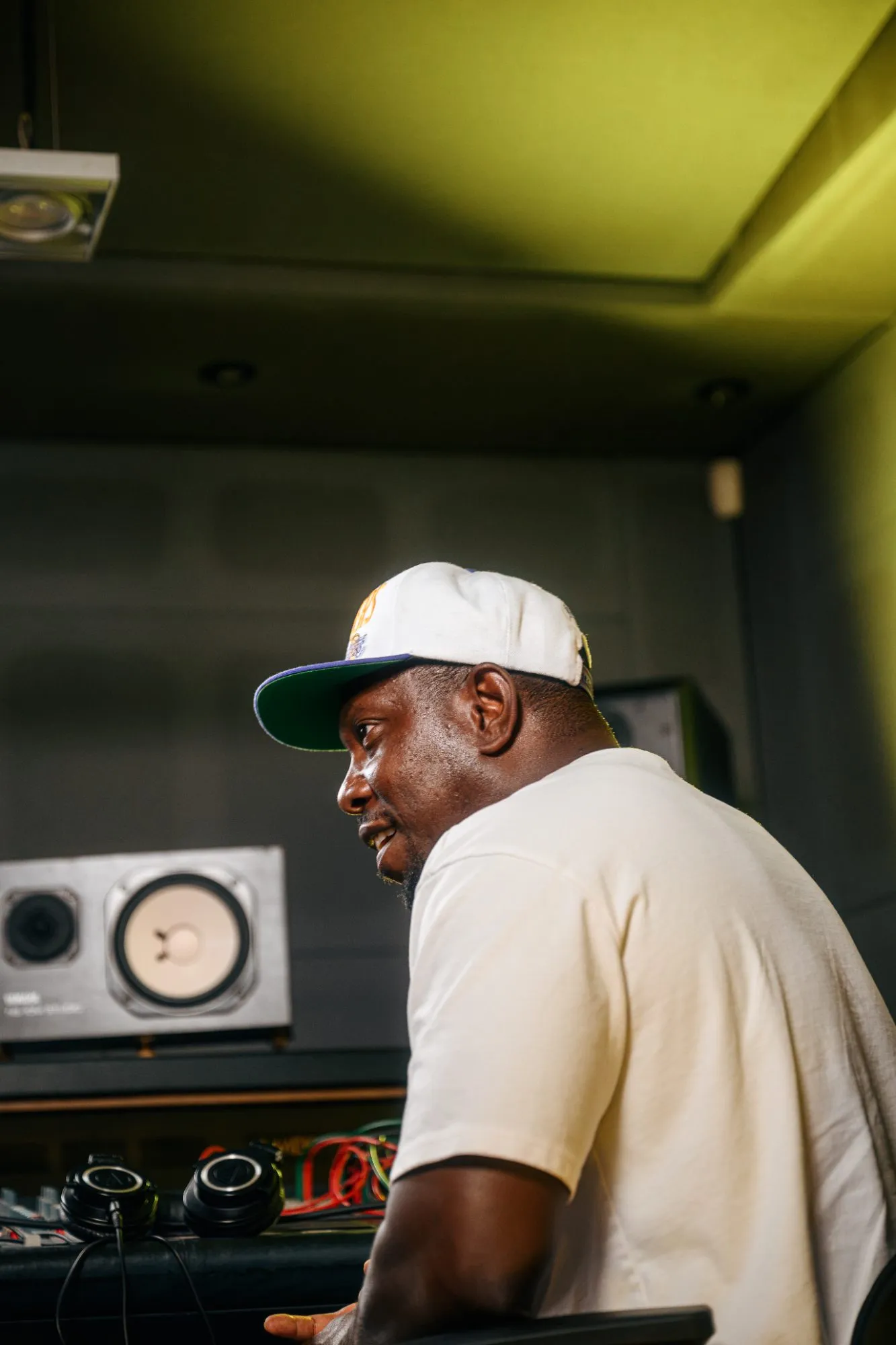 Dizzee Rascal in the studio