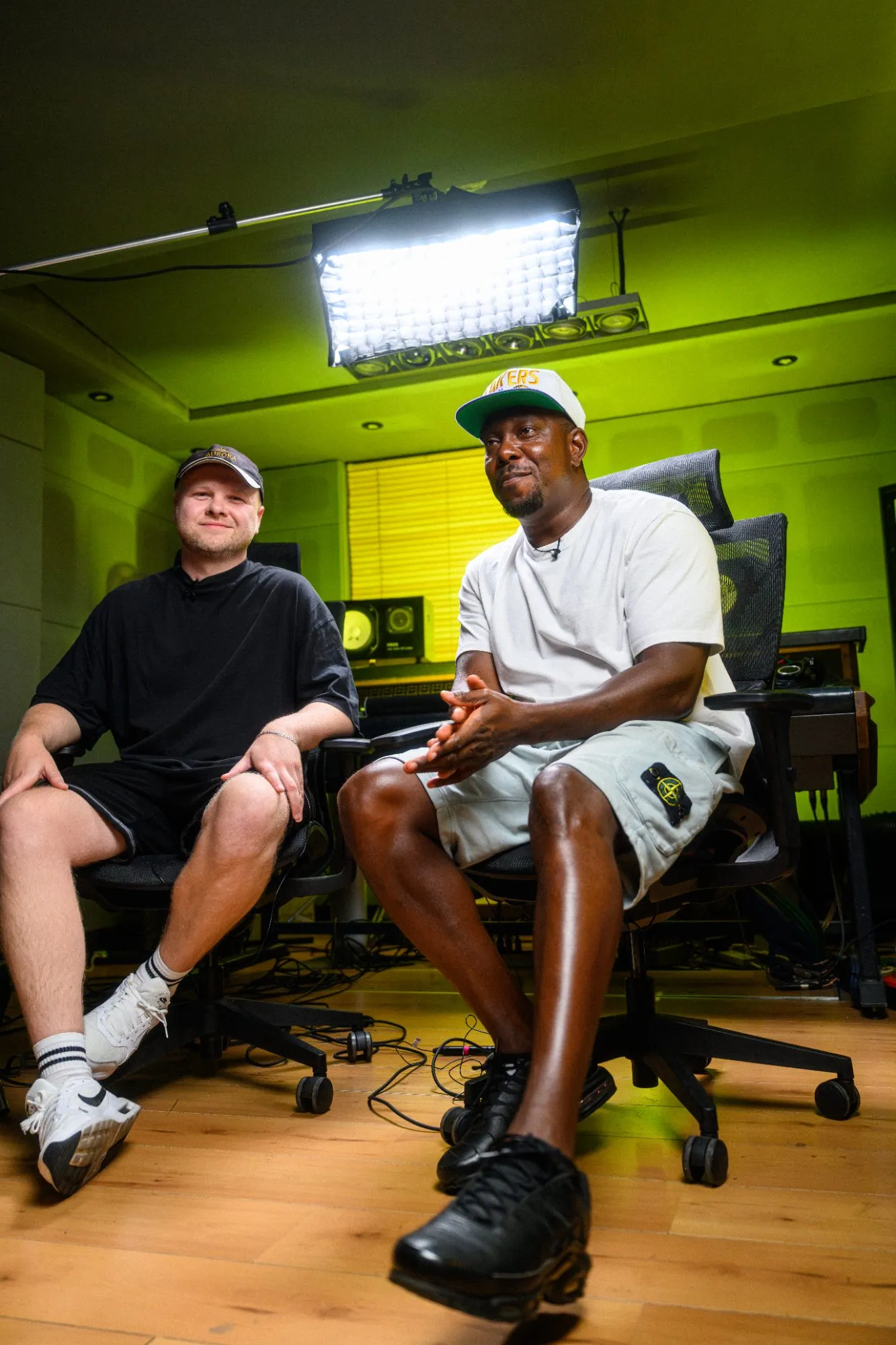 Dizzee Rascal in the studio