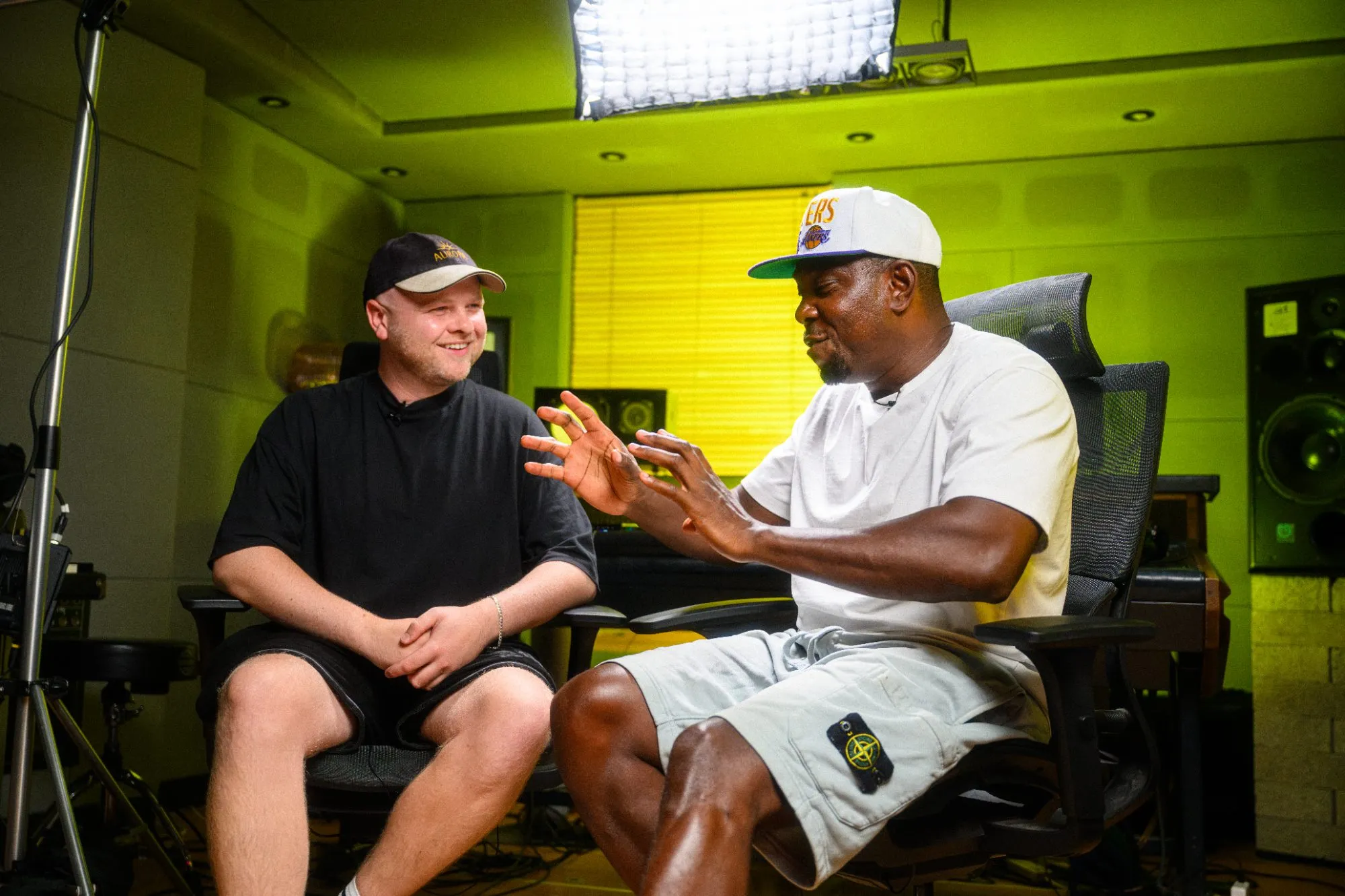 Dizzee Rascal in a studio session